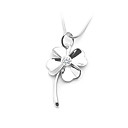 Shining Rhinestone And 925 Sterling Silver With Platinum Plated Pendant (0801-HT176)