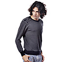 PURE CASHMERE / Special Shoulder Design Long Sleeves Round Neckline / Men's Cashmere Sweaters (FF-C-BI0736826)