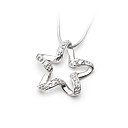 Shining Zircon And 925 Sterling Silver With Platinum Plated Pendant (0801-HT156)