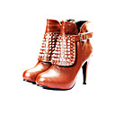 PU Upper High Heels Boot With Rhinestone Fashion Shoe(0987-CA31811)