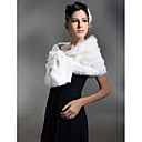 Sleeveless Faux Fur Bridal Wedding Jacket/ Wrap (0061-2)