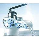 Single Handle Ceramic Waterfall Bathroom Sink Faucet 1039-M1014