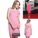 asymmetrische halslijn ontwerpen kleding / dames jurken (ff-1801be007-0851)