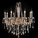 Iron Chrome 8-light K9 Crystal Chandelier (0835-AD88106)