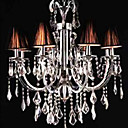 Iron Chrome 8-light K9 Crystal Chandelier With Lamp Shade (0835-AD88120)
