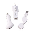 3 in 1 caricabatterie - caricabatterie per auto / Caricabatterie da viaggio / usb caricabatterie con cavo dati