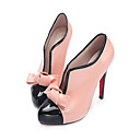 Sheepskin Upper High Heels Ankle Boot With Bowknot Fashion Shoe (0985-K2048)