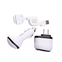2-in-1 Charger + Car Charger Kit for iPhone 3G/3GS/4G (UL Plug)