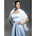 Beautiful Sleeveless Faux Fur Wedding Bridal Shawl