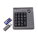2.4g numero ufficio wireless tastiera + trackball