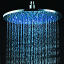 12 inch Brass Shower Head with Color Changing LED Light