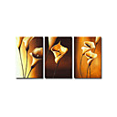 Stretched 3-pc Handmade Abstract Painting Set (0192-YCF103973)