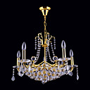 10-light Gold Color Bright Chrome K9 Crystal Chandelier (1069-J9867-D10)