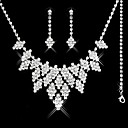 Gorgeous CZ Cubic Zirconia Wedding Bridal Jewelry Set(Including Necklace,Earing,Bracelet)(0986-S011)