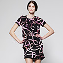 TS 100% Silk Printed With Belt Dress
