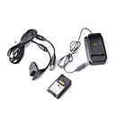 4-in-een kit met opladen oplaadbare batterij (4800mAh) voor de xbox 360 controller (zwart)