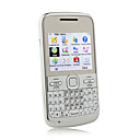 k5 ultra delgado de la tarjeta dual flash qwerty luz java barra de teléfono celular blanco (tarjeta de 2GB TF) (sz05440771)