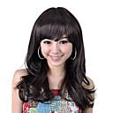 Capless Long High Quality Synthetic Dark Brown Curly Hair Wig