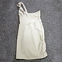 One-Shoulder-Design gefalteten Bogen Design Kleid / Damenkleider (ff-c-cb1288014)