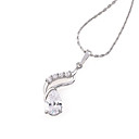 Fashion CZ Cubic Zirconia And Brass With Platinum Plated Pendant