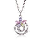 Fashion CZ Cubic Zirconia And Brass With Platinum Plated Pendant