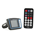 1.7 "LCD coche MP3/MP4 Transmisor FM con mando a distancia IR - negro (sd / usb / mmc)