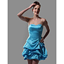 A-line Sweetheart Short/Mini Satin Cocktail/Homecoming Dress