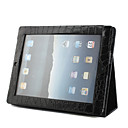 grain de peau de crocodile étui de protection et d'éligibilité pour Apple iPad 2 (noir)