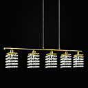 Contemporary Crystal Pendant with 5 Lights (Gold Plating Finish)
