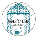 Personalized Favor Stickers - Garden Arch (pack of 90)
