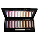 10 colores brillo suave paleta de sombra de ojos con un pincel libre