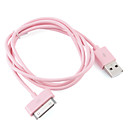 Colorido Cable de Datos Rosado, para el iPad 2, iPhone 3G, 3GS 4