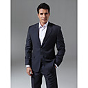 Single-Breasted 2 Button Side-vented Notch Lapel Wool Groom Wear/ Tuxedo/ Men's Suit Jacket and Pants(PMSSXZ0062)