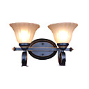 2-lightGlass Wall Sconce