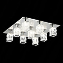 Crystal Flush Mount with 9 lights in Square