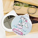 Personalized Mirror Key Ring - Kissing (set of 12)