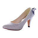 brillante brillo superior bombas de tacón de aguja talón con zapatos de boda bowknot más colores disponibles