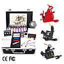 Kit de tatouage avec 3 machines et le pouvoir d'encre couleur LCD 15