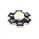  3200-3500K 3w 180 200lm lâmpada branca quente levou (3.4-3.8V) com placa de alumínio