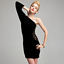TS One-shoulder Long Sleeve Mini Dress/ Inspired by Runway Style
