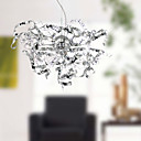 lámpara de araña de metal artística de lujo con 12 luces