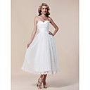 Lace Taffeta A-line Sweetheart Tea-length Evening Dress inspired by Rumer Willis