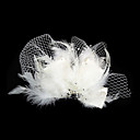 tul precioso casco con diamantes de imitación de novia de la boda