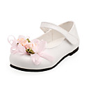 Kid's Shoes Patent Leather Upper Low Heel Closed-toes Flower Girl Shoes