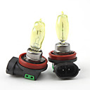 hod h11 100w 2800k ultra lumineux des ampoules de voiture jaune clair (DC 12v/pair)