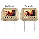 7 Inch Wide Screen TFT LCD Headrest Monitor  (1 Pair)