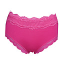 6 Pieces Bamboo Carbon Fiber  High Waist With Lace Wedding/ Party/ Honeymoon Panties