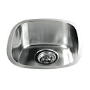 14 pulgadas de acero inoxidable, fregadero de la cocina bajo cubierta (recipiente sola ronda)