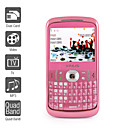 Vinus vs200tv quad-band dual kaart TV java QWERTY-toetsenbord metalen deksel bar mobiele telefoon (2GB TF-kaart)