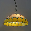 40w Pendelleuchte in Tiffany-Stil - gelb warmes Licht